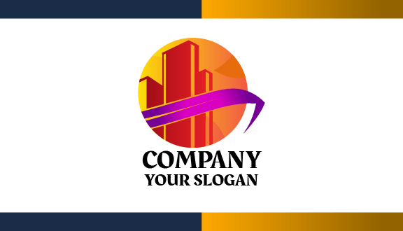 Carte De Visite De Construction De Bureaux D'entreprise