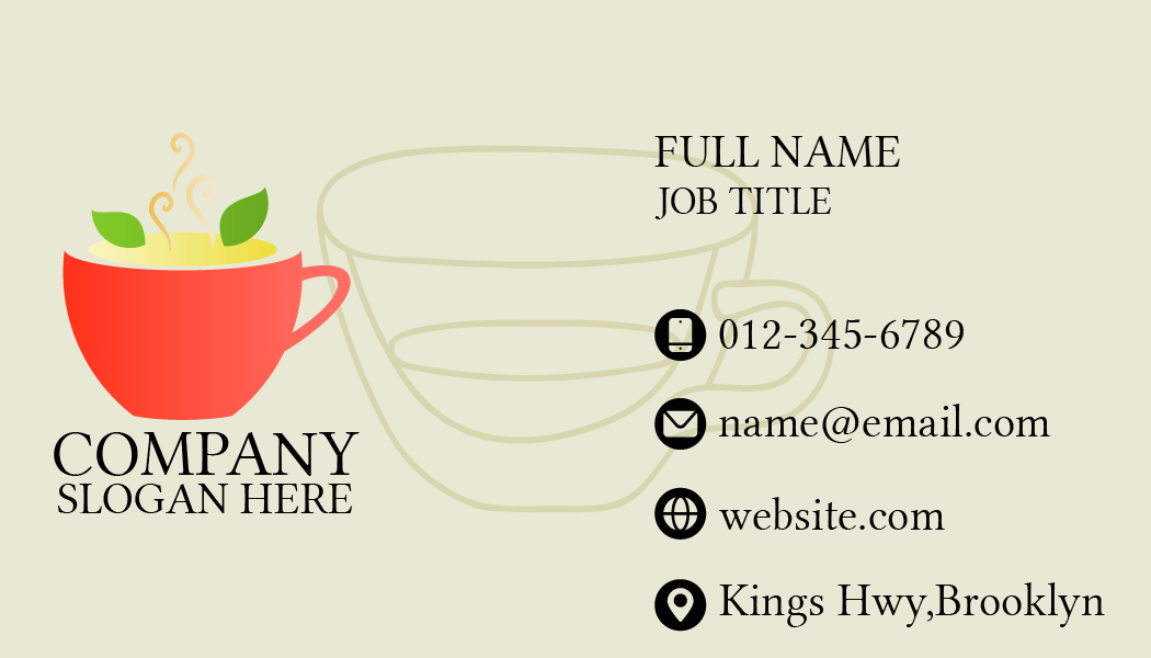 Cozy Tea Point Business Card