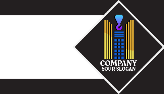 Carte De Visite De Constructeur De Crochets De Grue