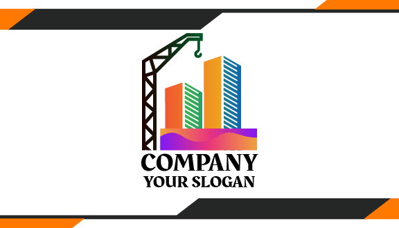 Carte De Visite De Construction De Crochet De Grue