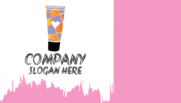 Tarjeta De Presentación De Cosméticos En Crema