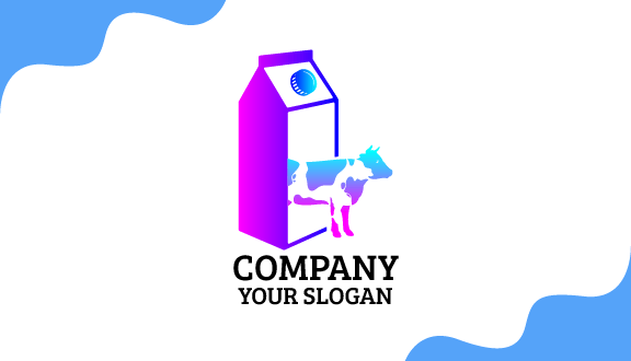 Tarjeta De Presentación De Lechería De Vaca De Color Cremoso