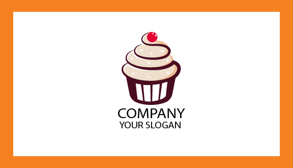 Visitenkarte Einer Cremigen Muffinbäckerei