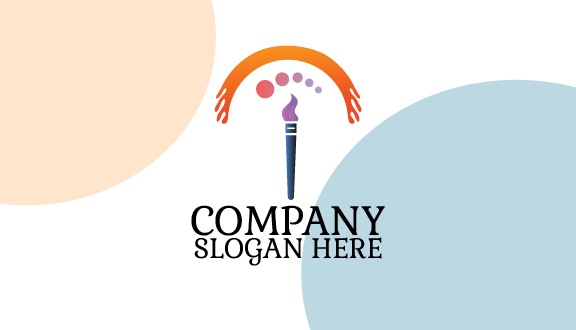 Cartão De Visita Artista De Pintura Cremosa