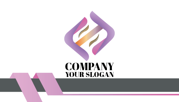 Creamy Purple Abstract Business Card