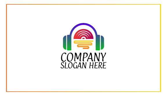 Yaratıcı Gün Batımı Müzik Kartviziti