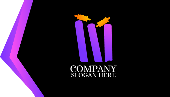 Kartu Nama Cricket Stump