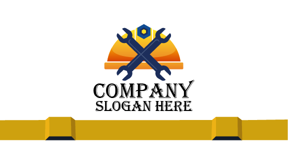 Tarjeta De Presentación Industrial Con Llaves Cruzadas