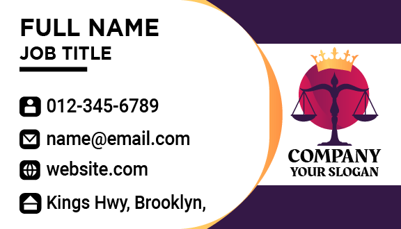 Crowned Lawyer Business Card