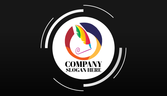 Curled Line Art Business Card