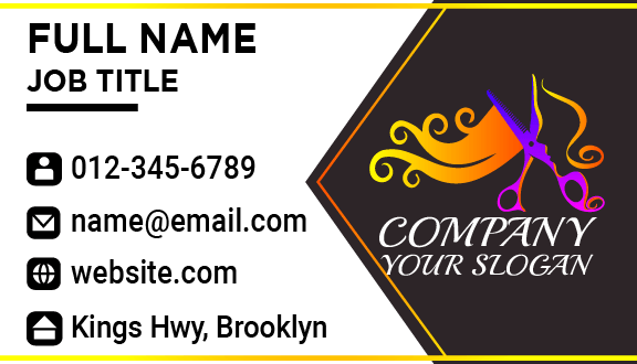 Curly Styled Salon Business Card