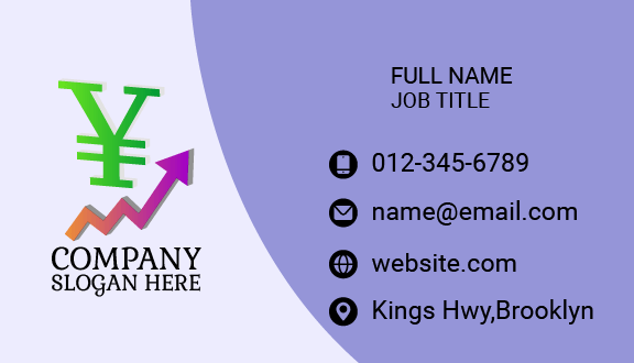 Currency Symbol Accountant Business Card