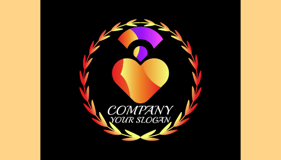 Kartu Nama Kencan Berbentuk Hati Oranye Yang Lucu