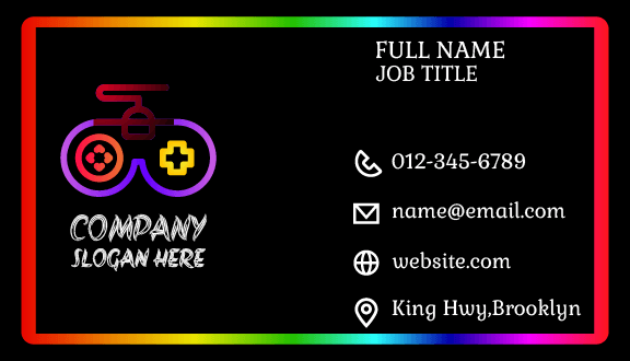 Cycle Computer Games Business Card