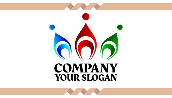 Tarjeta De Presentación Con Corona En Tonos Oscuros