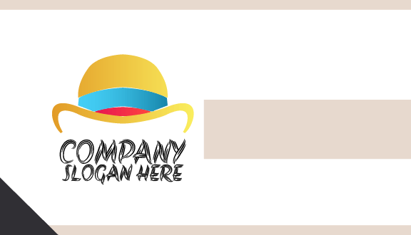 Carte De Visite Avec Chapeau Élégant