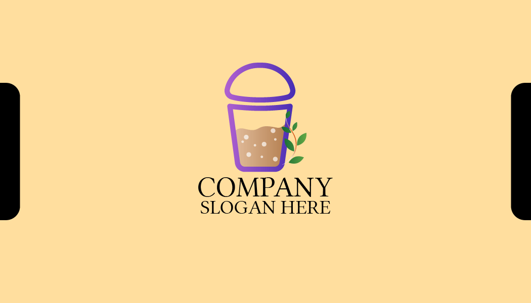 Tarjeta De Visita Con Forma De Rama Decorativa De Té