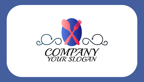 Dekorative Catering-visitenkarte