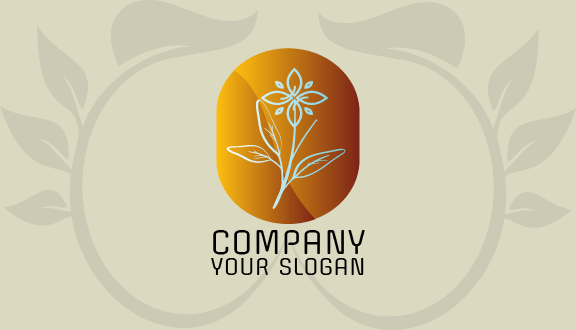 Tarjeta De Presentación Estética Con Flores Decorativas