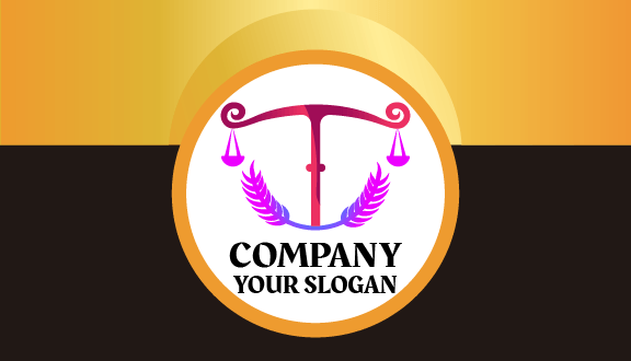 Tarjeta de presentación de abogado dedicada