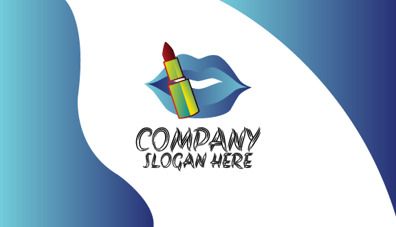 Tarjeta De Presentación De Cosméticos En Rojo Intenso