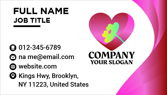 Delicate Flower Love Business Card