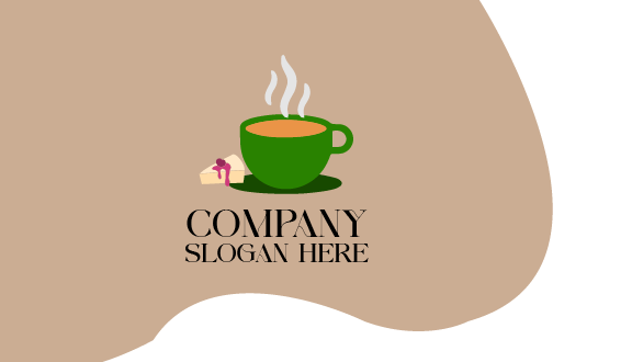 Cartão De Visita Redemoinhos Densos De Café