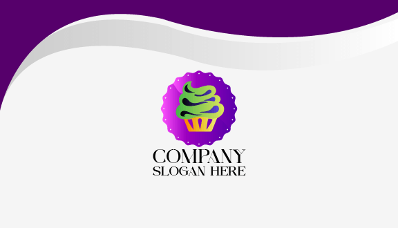 Dichte Sahne Kuchen Visitenkarte