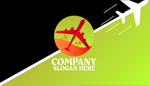 Kartu Nama Perjalanan Pesawat Di Daerah Gurun