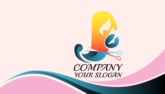 Detailorientierte Salon-visitenkarte