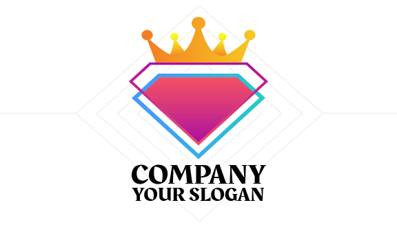 Tarjeta De Presentación Con Corona De Diamantes