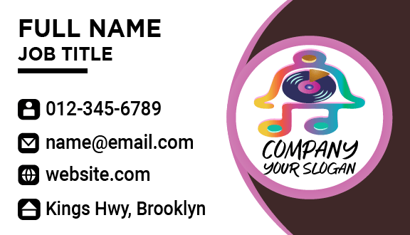 Disc Figure Music Business Card