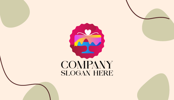 Tropfende Zuckerguss-kuchen-visitenkarte