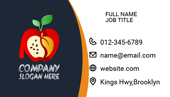 Dripping Apple Juice Business Card