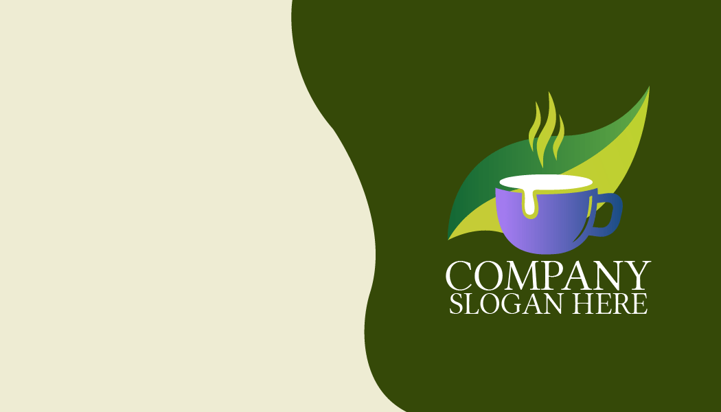 Tarjeta De Presentación De Té Con Espuma Goteante