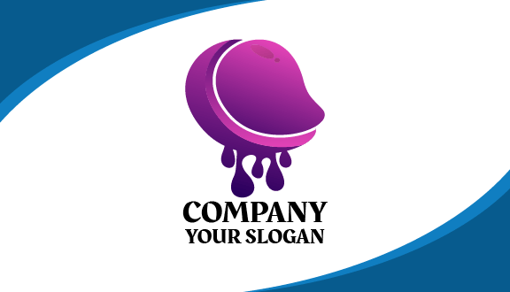 Tarjeta De Presentación Con Jugo Que Gotea