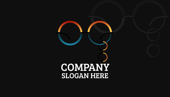 Kartu Nama Kacamata Ukuran Ganda