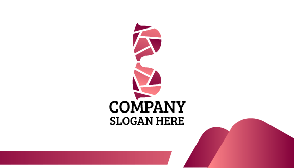 Kartu Nama Kacamata Dusty Rose