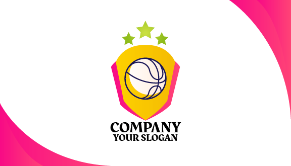 Tarjeta De Presentación Dinámica De Baloncesto