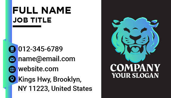 Dynamic Tiger Business Card