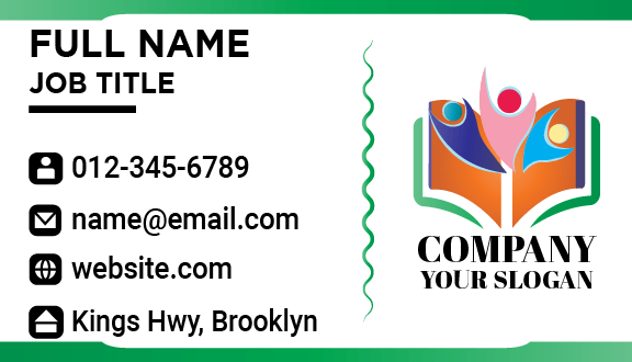 Education Friendly Environment Business Card