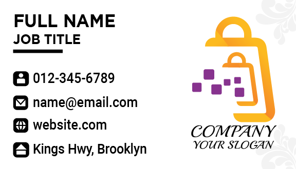 Electronics Retail Business Card