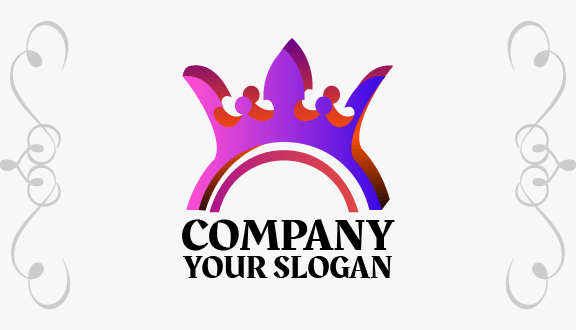 Elegante Tarjeta De Presentación Con Corona