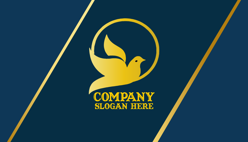 Cartão De Visita Elegante Pássaro Pomba