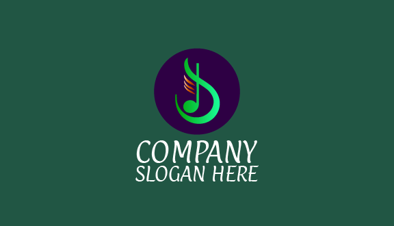 Zarif Yeşil Müzik Kartviziti