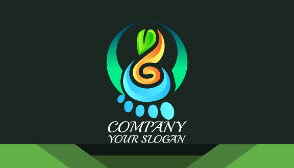 Elegante Salon-visitenkarte