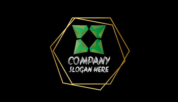 Kartu Nama Perhiasan Zamrud