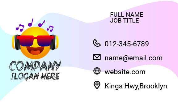 Emoticon Entertainment Business Card