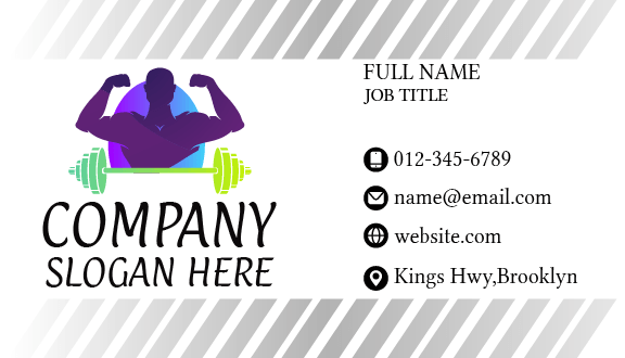 Energetic Fitness Business Card