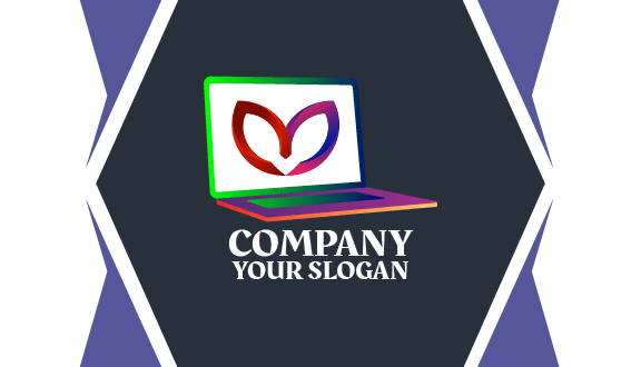 Cartão De Visita Envolvente Para Laptop